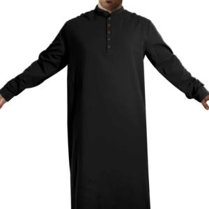 Thobe Jubbah islamique pour homme de qualité supérieure, uni, grande taille, respirant, séchage rapide, taille personnalisée avec collection premium - Product Image 4