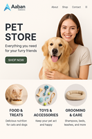 Conception de site Web dynamique pour l'e-commerce d'articles pour animaux de compagnie, agence Web créant des solutions en ligne fonctionnelles et faciles à utiliser, stock MAC OS