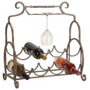 Soporte para Botellas de Vino de Hierro Forjado en Forma de Hexágono, con un Aspecto Artístico Único y una Sólida Capacidad de Sujeción - Product Image 3