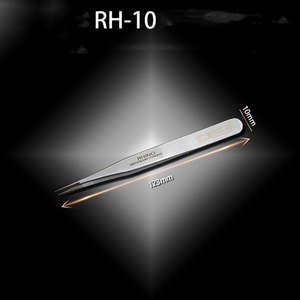 Pince à épiler en acier de haute précision anti-acide RHINO RH du Japon pour la réparation de composants de téléphone, de montre et de bijoux, outil manuel - Product Image 3