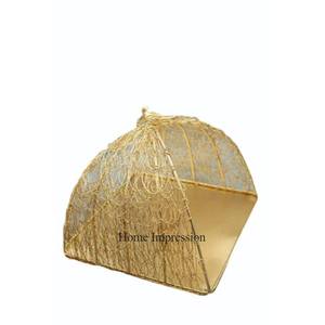 Latest Pattern Arrival Heavy Duty Metal Base High Graded Gold Plated Wired Made Festive and Occasions Gifts <b>Hampers</b> <b>Baskets</b> - Product Image 1