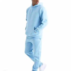 Survêtement en molleton de coton lourd personnalisable de qualité supérieure pour hommes 2025, vêtements de sport, ensemble pantalon deux pièces pour hommes - Product Image 1