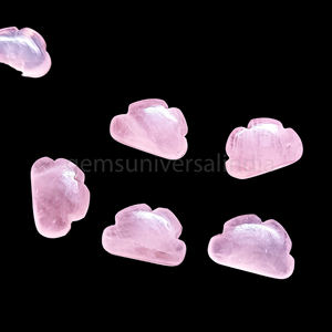 Natural Rose Quartz Smooth Cloud Carved Gemstone Beads for Jewelry Making 8x12mm Hand Carving Cloud Shape <b>Healing</b> Crystals Charm - Product Image 6