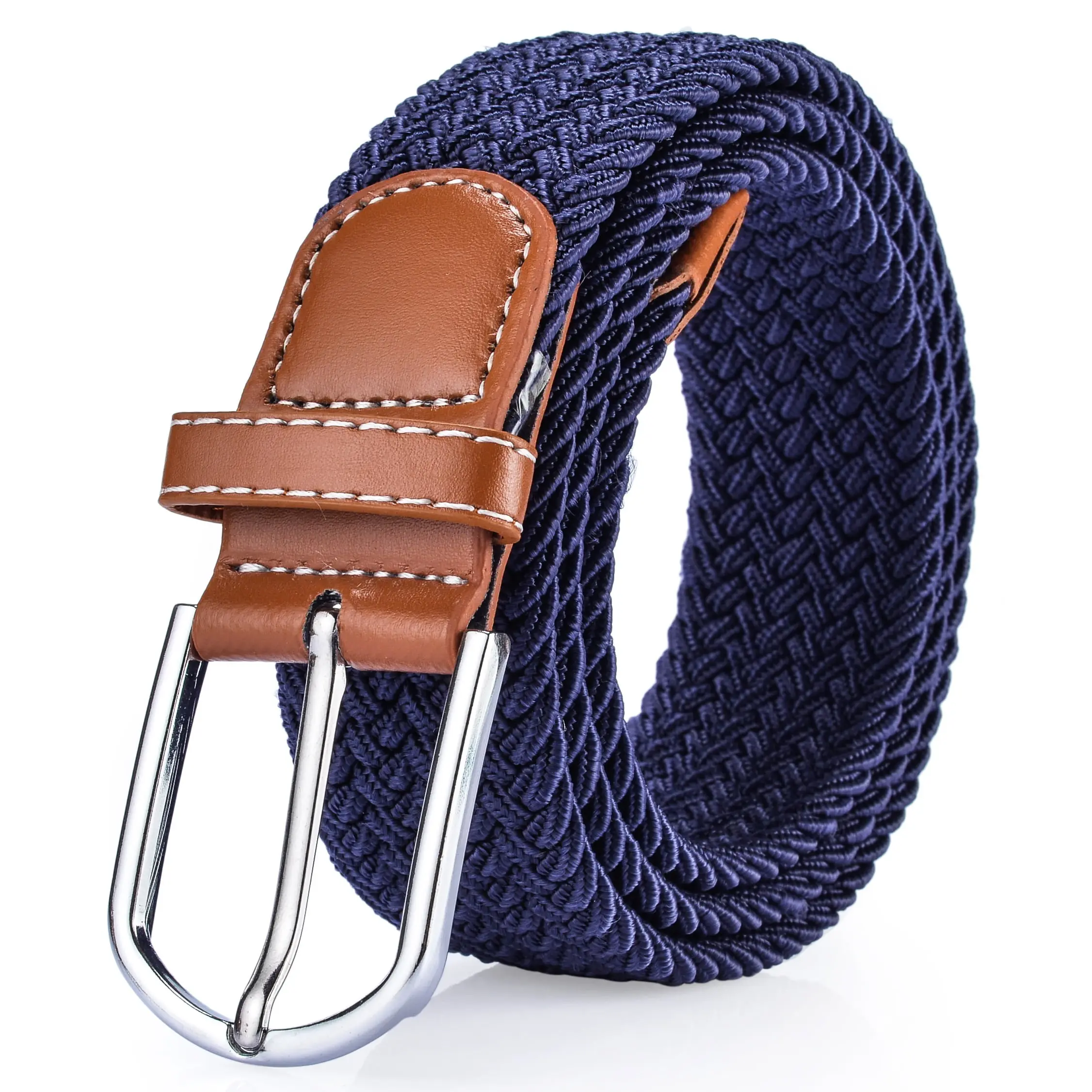 Haute qualité Style français femmes ceinture en cuir élastique hommes ceinture de Golf PVC ceinture Nylon tissu alliage boucle fabriqué