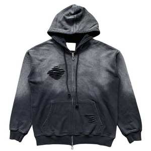 Vêtements Hommes Survêtement Survêtement Unisexe Survêtements Jogger Set Vintage Full Zip up Hoodies Acid Wash Survêtement Survêtements - Product Image 5