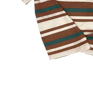 Camiseta Polo de patrón sólido de moda de verano para hombre personalizada 2025, Manga corta a rayas con diseño de cremallera, Media manga de algodón Suelto - Product Image 5