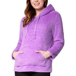 Wholesale Custom Most Popular Quick Dry Fitness Women Sherpa <b>Hoodies</b> Wholesale 100% Cotton Ladies Sherpa <b>Fleece</b> <b>Hoodie</b> for Sale - Product Image 1