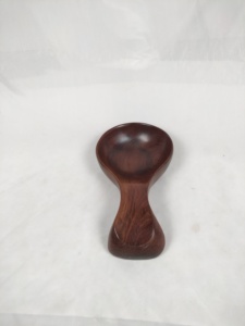 Wooden Polished Luxury <b>Serving</b> <b>Bowl</b> with Spoon <b>White</b> Floral Print Top Selling Salad Platter Customized Size Made in India - Product Image 5