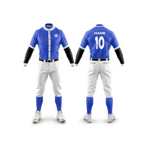 Uniformes de béisbol unisex de la mejor calidad, servicio OEM, logotipo de diseño personalizado, ropa deportiva transpirable de secado rápido hecha en Pakistán - Product Image 3