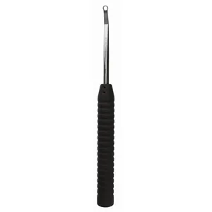 Curette annulaire 12,5 po, angulaire 8 mm, à pointe acérée, manche noir – Instrument chirurgical en acier inoxydable - Product Image 1