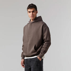 Sudadera con Capucha Gris para Hombre, 100% Algodón de Alta Calidad, Gruesa, de Felpa Francesa, Personalizable, con Hombros Caídos, Estilo Holgado - Product Image 6