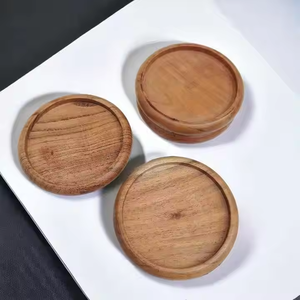 Dessous de verre en bois noyer sous-verres faits à la main carré tasse à thé tapis ensemble dernière conception Table personnalisée par artisanat croissant - Product Image 2