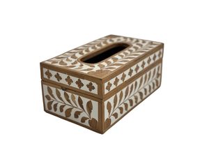 Porte-mouchoirs classique en os incrusté, artisanal et luxueux, avec des designs et des tailles personnalisés pour la maison, l'hôtel, le restaurant - Accessoire élégant - Product Image 6