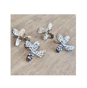 Nouvelle arrivée Design simple porte-rond de serviette en métal pour la maison Table décoration contemporaine rond de serviette au prix de gros - Product Image 5