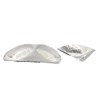Plato de acero inoxidable de alta tendencia, plato de fácil limpieza de grado alimenticio, servicio de comedor, hogar, restaurante, Hotel, fiesta, utensilios de cocina, vajilla