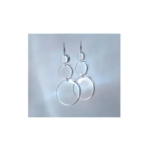 Fashion Office Lady Women's Girl's resin Hook Geometric Earrings superior quality designer look at affordable price