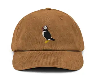 Baseballmütze Puffin Corduroy besticktes Logo Dad-Mütze kurve Klammer mehrere Farben Damen-Herr-Mütze hochwertige Sportmütze Kopfbekleidung