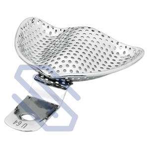 ถาดพิมพ์การแสดงผลสำหรับคลินิกทันตกรรมได้รับการรับรอง CE U64 S เครื่องมือผ่าตัดสแตนเลสเจาะรูสำหรับนักเรียน edentolous - Product Image 1