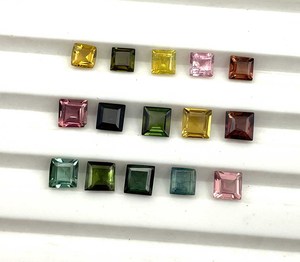 พลอยทัวร์มาลีนสีชมพูธรรมชาติอัญมณีทรงหลวมขนาด3-5มม. ได้รับการรับรองจากการทำเครื่องประดับ - Product Image 4