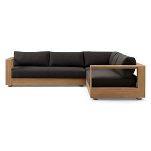 Ensemble de canapés sectionnels en teck massif moderne pour l'extérieur, design minimaliste, durable, écologique, luxe, salon de jardin - Product Image 4