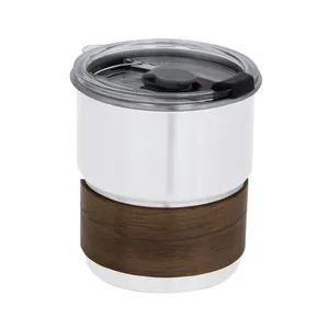 Bicchiere Personalizzato in Acciaio e Legno, Gadget in Acciaio Inossidabile - Product Image 1
