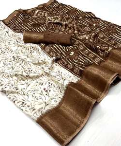 Premium Party Wear Saree - <b>Silk</b>, <b>Organza</b>, Velvet & Sequence Lace with Blouse - Product Image 3