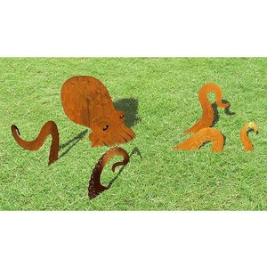 Estaca de jardín de pulpo rústico, adorno decorativo para el hogar de vacaciones de Navidad, precio al por mayor, accesorio de jardín con acento de pulpo - Product Image 4