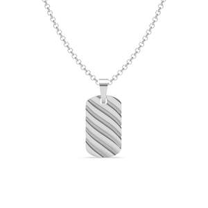 NOVAMART Fine 925 Pure Silver Pendants Necklace for Men & Boys Vintage Style Rhodium Gold Plated Diamond Pearl <b>Rope</b> <b>Chain</b> Wholes - Product Image 1