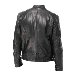 Professional Wholesale Windproof <b>Long</b> Sleeve <b>Leather</b> <b>Jacket</b> Hot Selling Unique Design Men <b>Leather</b> <b>Jackets</b> For Street Wear - Product Image 2