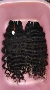 Marque indienne Remy donneur unique vierge non traité naturel ondulé extension de cheveux doux écologique vendeur unique cheveux humains - Product Image 2