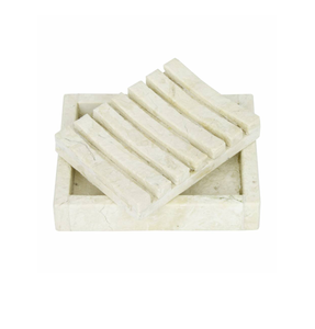 Natural Marble Soap Tray Desktop Storage Aromatherapy Soap Holder for Bathroom Bedroom <b>Living</b> Room - Product Image 1