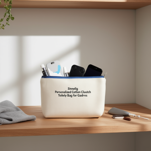 Borsa da Toilette Personalizzata in Cotone Sinnlig per Gadget - Product Image 3