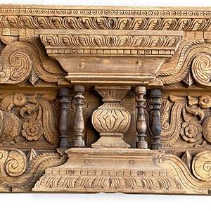 Panneau mural en bois sculpté de qualité supérieure, style héritage - Product Image 6