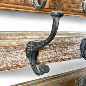 Perchero de pared de madera para ropa - Product Image 3