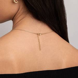 สร้อยคอไข่มุกเม็ดเดี่ยวสร้อยคอสำหรับเจ้าสาว925เงินสเตอร์ลิง14K ชุบทองของขวัญสำหรับเพื่อนเจ้าสาวทุกวัน - Product Image 2