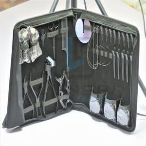 Alicates de extensión de pelo, Kit de herramientas de microanillos aplicadores para depilación en Color negro mate, hecho por Lunar Impex - Product Image 3