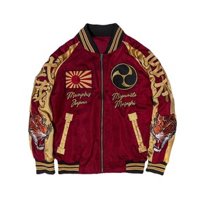 Hip Hop Satin Varsity Style Letterman Jacket OEM ODM bordado Chaqueta de béisbol de satén de la mejor calidad Chaqueta universitaria unisex - Product Image 5