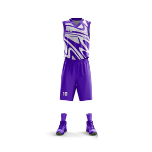 Camiseta de baloncesto universitaria sublimación personalizada camiseta de baloncesto retro conjunto de uniforme de baloncesto reversible de secado rápido precio bajo - Product Image 3