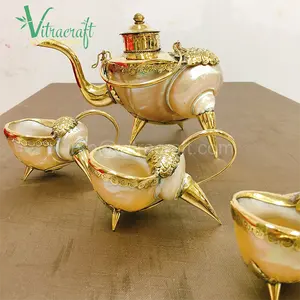 Service à thé décoratif de haute qualité. Les produits sont entièrement fabriqués à la main par des artisans qualifiés, apportant le produit le plus parfait. Un cadeau significatif - Product Image 1