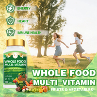 Comprimés de multivitamines entières en gros, 100 unités, complément alimentaire naturel avec mélange de fruits et légumes, OEM disponible