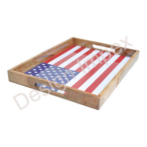 Bandeja para Servir Desayuno, Rectangular Grande, Bandejas Grandes de Uso Comercial Multiusos, Bandeja de Madera Desechable de Grado Alimenticio - Product Image 1