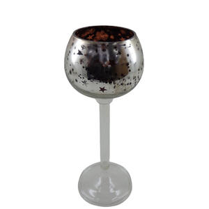 ชุดเทียนแก้ว3อันสำหรับตกแต่งคริสต์มาสโถเทียนสีน้ำตาลโบราณสำหรับตกแต่งบ้านและของตกแต่งโต๊ะทำด้วยมือ - Product Image 2