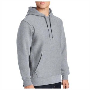 Sweats à capuche doublés 100% coton avec décoration de lettres brodées, teinture unie d'automne - Product Image 5