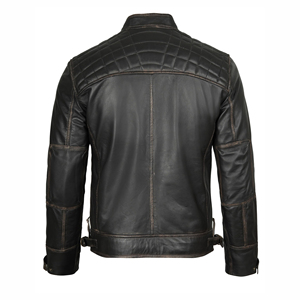 Chaqueta de Motociclista de Cuero con Cuello de Piel para Hombre, Estilo Punk, Invierno, Nueva Moda, Chaqueta de Cuero Grueso de Alta Calidad, Talla Grande - Product Image 4