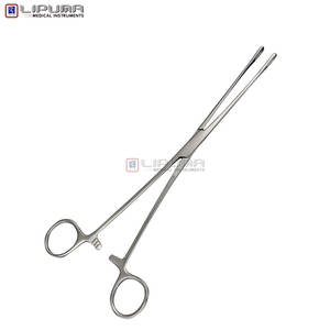 Fórceps de esponja de acero inoxidable para pólipos uterinos quirúrgicos ginecológicos de 24cm - Product Image 2