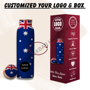 Botella de agua de cobre de Metal ligero de 750ml, duradera, a prueba de fugas, sin BPA, tapa sostenible para beber agua hirviendo - Product Image 5