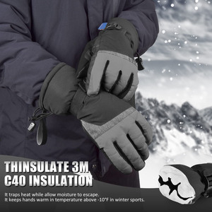 Gants de ski unisexe personnalisés de haute qualité mitaines chaudes d'hiver snowboard idéales pour la chasse vélo pêche moto randonnée - Product Image 6