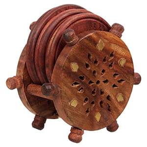 Nouveau sous-verre en bois fait à la main pour table à manger décoration de la maison sous-verre tapis et coussinets fabricant en gros fournisseur - Product Image 2