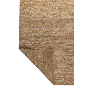 Tapis en jute et chanvre noués à la main Nomadic Threads beige et marron, tissage plat, rectangulaires, pour la maison, le couloir, couleur unie, moelleux, PKJT-159 - Product Image 5