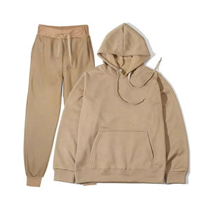 Conjuntos de chándal con capucha y cremallera para hombre de alta calidad OEM pantalones acampanados ajustados regulares con cuello con capucha transpirable apilado - Product Image 2